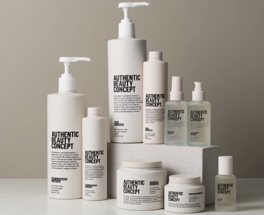 Gama completa de Authentic Beauty Concept para todo tipo de cabello y cuero cabelludo — Mara Pérez Studio